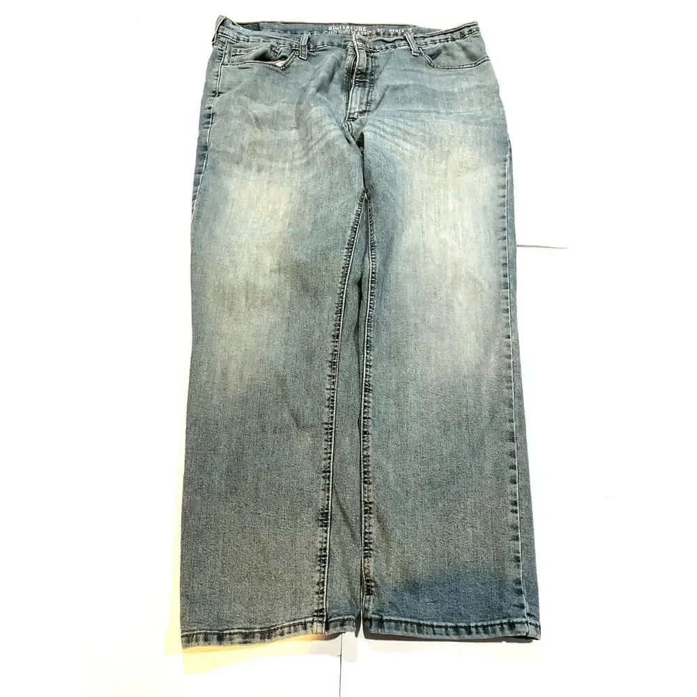 Signature Levi Strauss S67 Athletic Fit Jeans Men's 38x32 (Fits 36x29) Denim